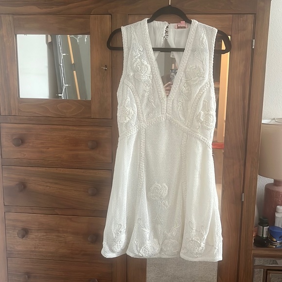 Anthropologie Dresses & Skirts - Anthropologie Not so Serious dress by Pallavi Mohan Deep V mini dress